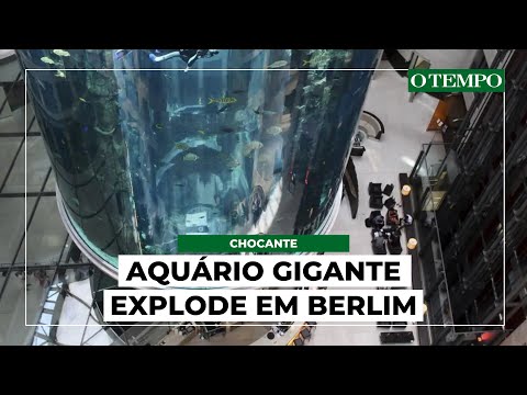 Maior aquário do mundo explode em Berlim