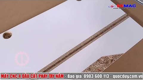 Máy Cnc 4 Đầu Cắt Phay Khoan Không Tay Nắm Chống Sập Bản Lề