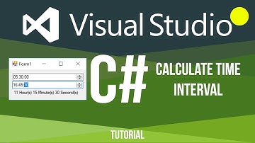 Visual studio C# Get Time Interval Tutorial