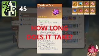 How long does it take to reach AR 45 from AR40? Genshin Impact
