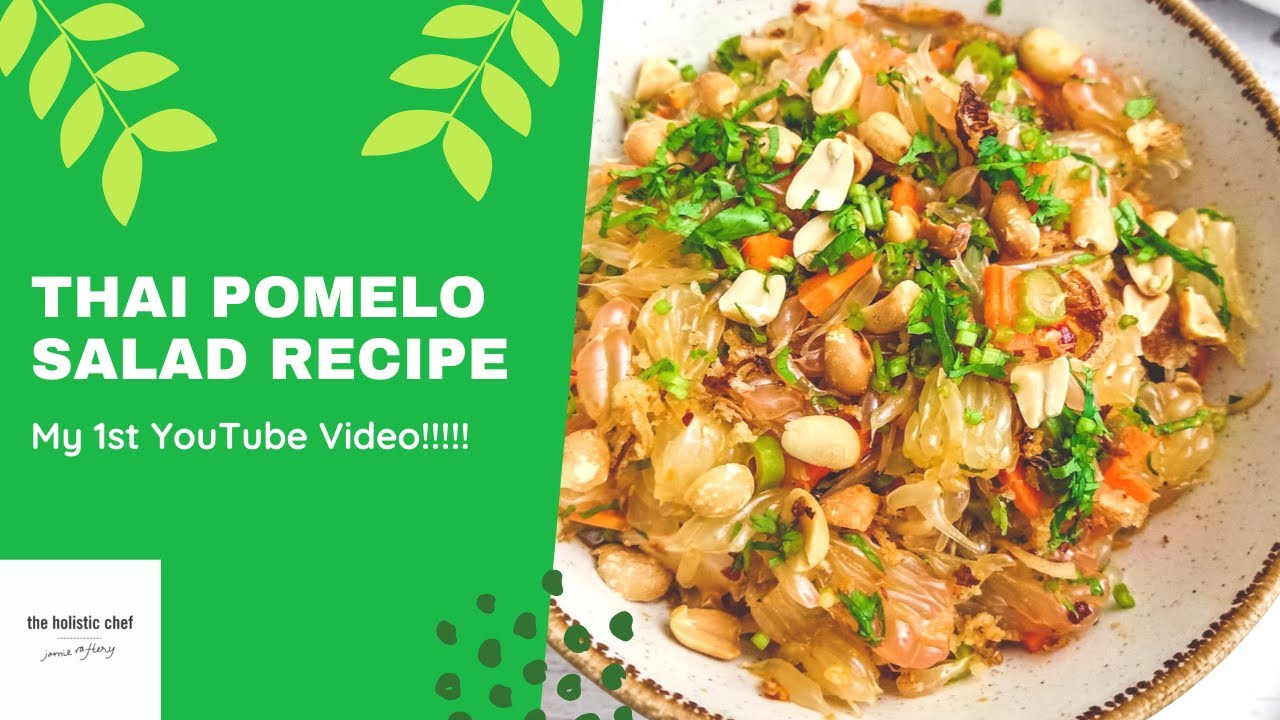 Thai Pomelo Salad Recipe - Healthy Raw Vegan