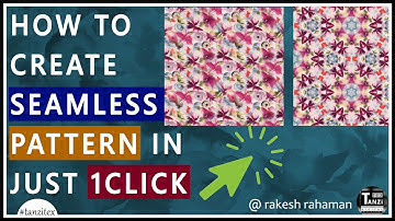Photoshop Action To Create Seamless Pattern by 1Click with  For Textile #Digitalprint Designing