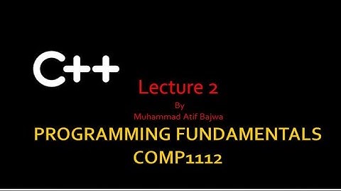 Basic Structure of C++ Program  Urdu | Hindi Lecture  2