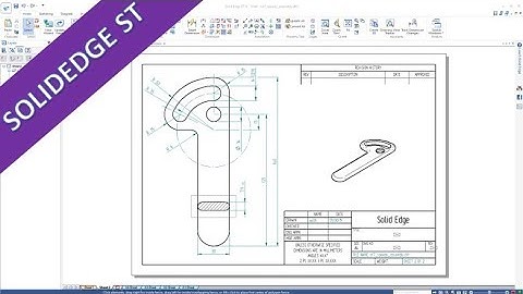 Spannhebel - SolidEdge ST 10 Training - Drafting