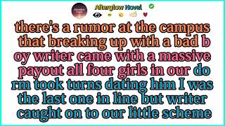 there's a rumor at the campus that breaking up with a bad boy writer came with a massive payout all