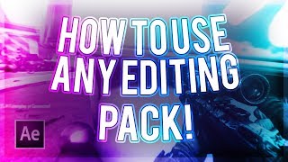 How To Use ANY Editing Pack! (How To Use My 300 Subscriber Editing Pack)