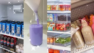Refrigerator organizing Vlog | Step by Step | Clean and Restock | Relaxing Video