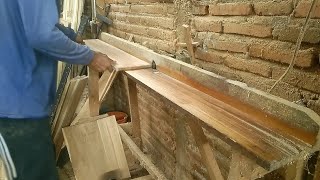 Trik buat pintu kayu||  making simple wooden doors