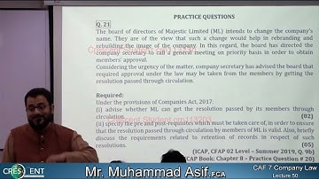 CAF 7 Sir Asif Lecture 50