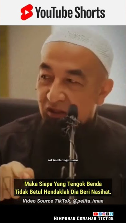 Maka Siapa Yang Tengok Benda Tidak Betul Hendaklah Dia Beri Nasihat. | Ustaz Azhar Idrus