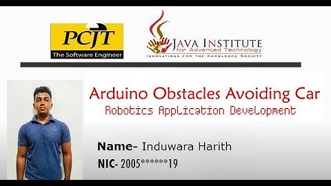 Arduino Obstacle Avoiding Bluetooth Car V1.0 | Robotic Application Development | Java Institute