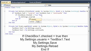 Sistema de Login que recuerda tus datos al cerrar [Visual Basic .NET]