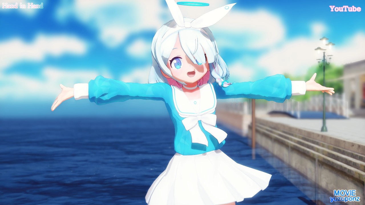 MMD Blue Archive] Hand in Hand (Arona) - YouTube