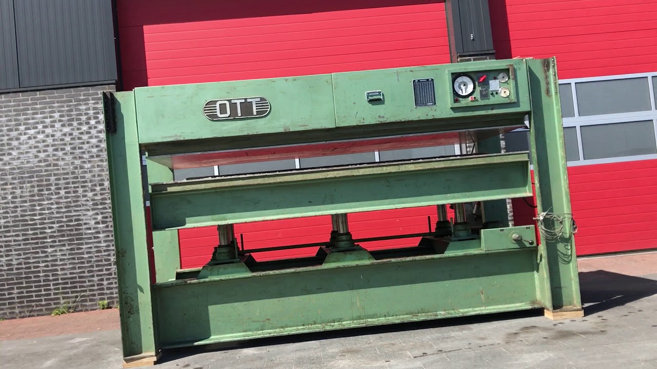 Veneer press, door press Hydraulic heated OTT 300K120, Fineerpers