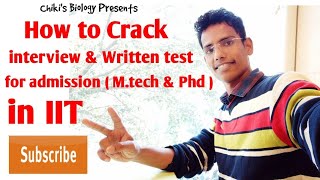 GATE 2024-25 || How to crack written test & interview for admission (M.tech & PhD) in IIT......By CB