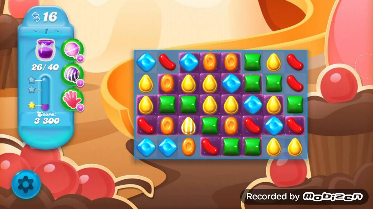 Candy Crush Soda Saga Bubblegum Hill Level 1 (December 25, 2015) YouTube