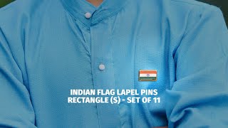 INDIAN FLAG LAPEL PINS RECTANGLE (S) - Set of 11 | Indic Inspirations screenshot 4