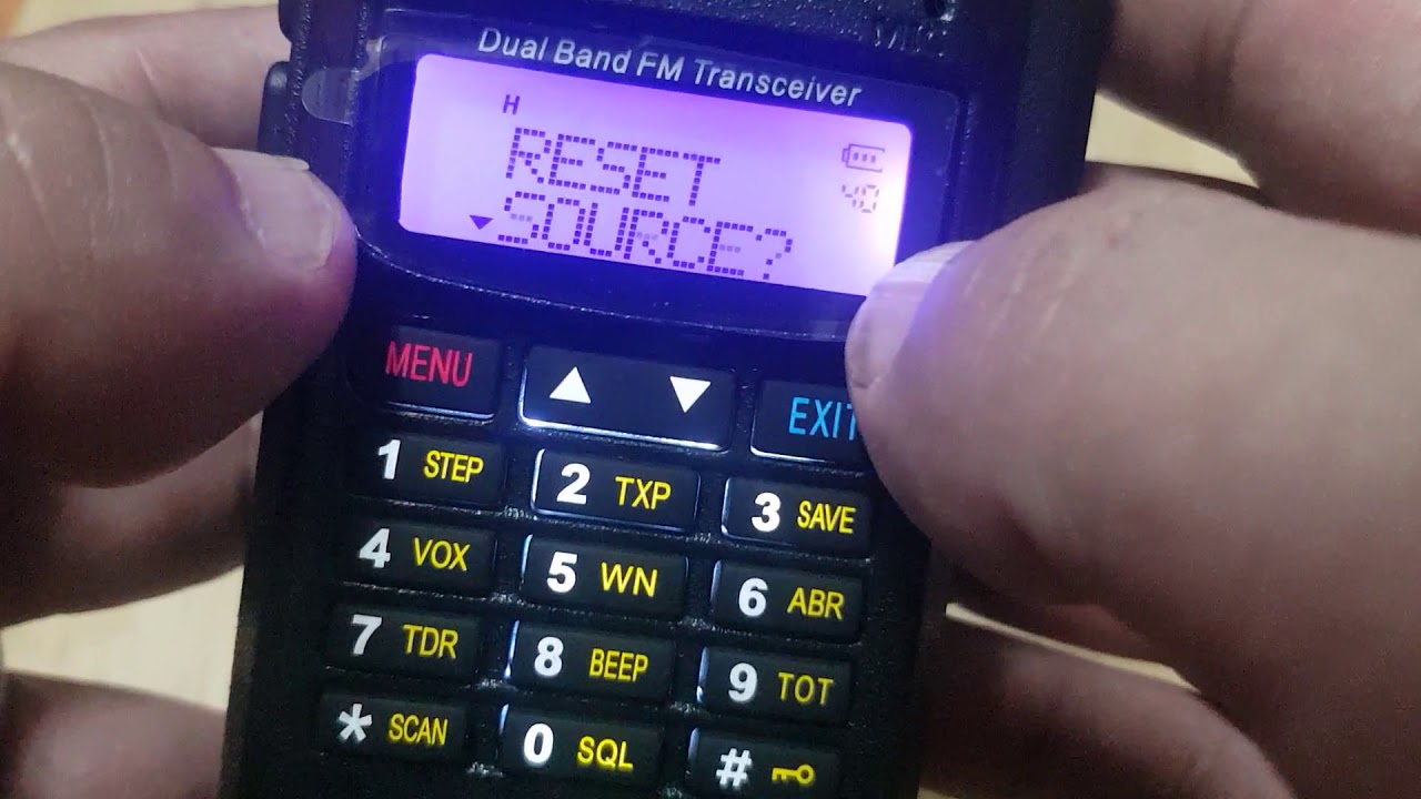 วิธีรีเซทเครื่อง Baofeng UV 9R Plus