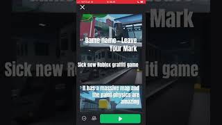 Sick New Roblox Graffiti Game