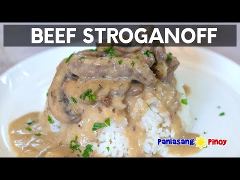 Video: Beef Stroganoff Na May Mga Kabute At Cream