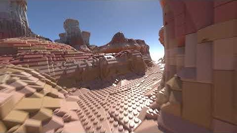 LegoProc Canyon (Houdini/3Delight)