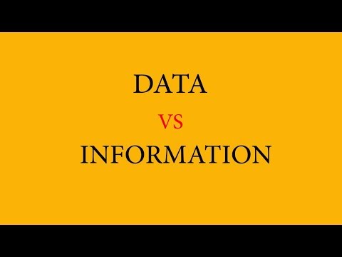 الاختلاف بين البيانات و المعلومات ؟