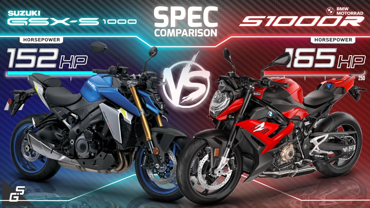 Suzuki GSX-S1000 vs BMW S1000 R ┃Supernaked Spec Comparison - YouTube