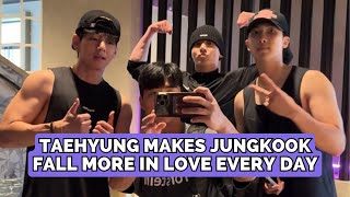 картинка: 💖 TAEKOOK: Что сделал TAEHYUNG, чтобы влюбить JUNGKUK! 💕