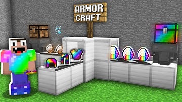 Minecraft NOOB vs PRO: HOW NOOB BUILT THIS SECRET MECHANISM FOR CRAFT UPGRADED ARMOR? 100% trolling