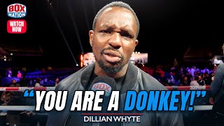 Dillian Whyte Explodes At Derek Chisora After Parker-Wardley
