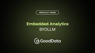 Embedded Analytics | BYOLLM with GoodData