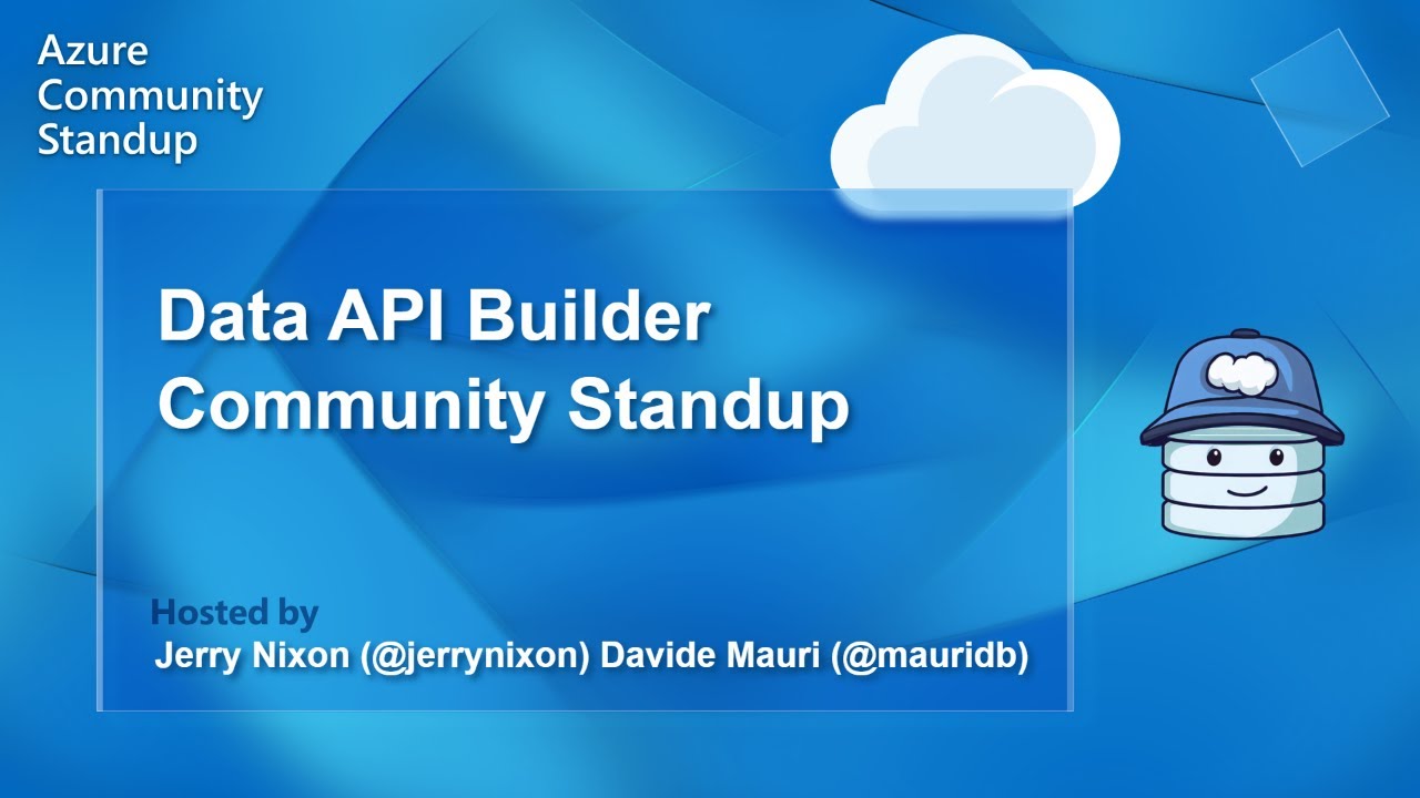 Azure Data API Builder Community Standup - Data API Builder - YouTube