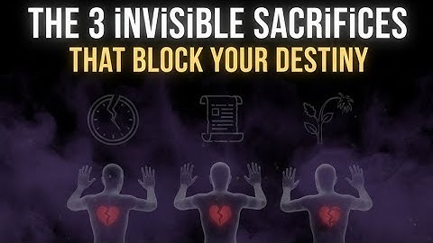 THE 3 INVISIBLE SACRIFICES THAT BLOCK YOUR DESTINY#christianmotivation #spiritualgrowth#duet 
