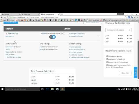 How to point a 1and1 domain to Arvixe Hosting Accont