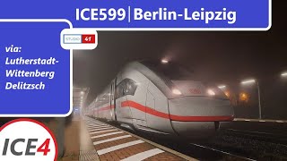 Führerstandsmitfahrt Berlin Südkreuz-Leipzig *ICE599* (ICE4 II BR412)