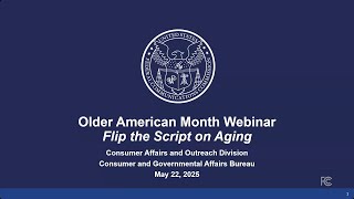 2025 Older Americans Month Webinar