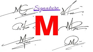 Signature of alphabet M | How to do m signature | M signature