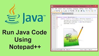 run java application using notepad   (2021)