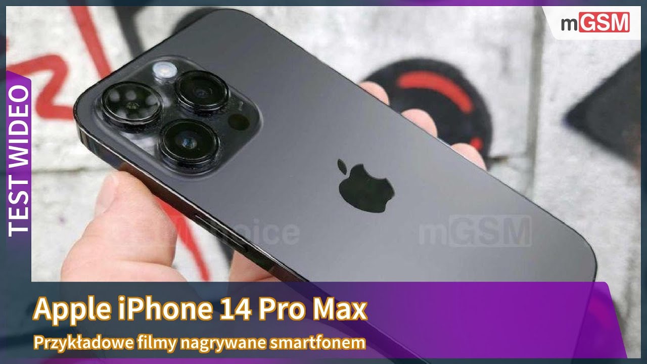Apple iPhone 14 Pro Max - przykładowe filmy - YouTube