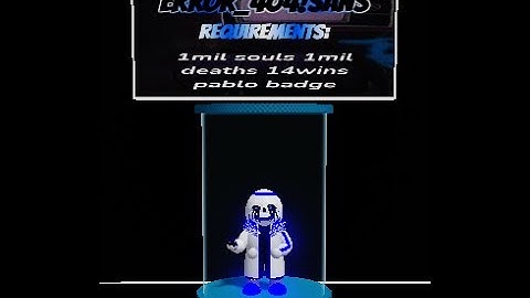 ERROR_404!SANS | Sans Game REMAKE | Roblox