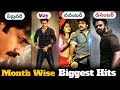 Tollywood monthwise biggest hits  january to december highest grossers  power of movie lover 