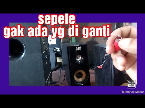 Cara memperbaiki speaker aktif yang mati sebelah 