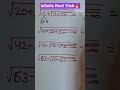 Infinite Surd Trick in 10 Seconds 🤯😱