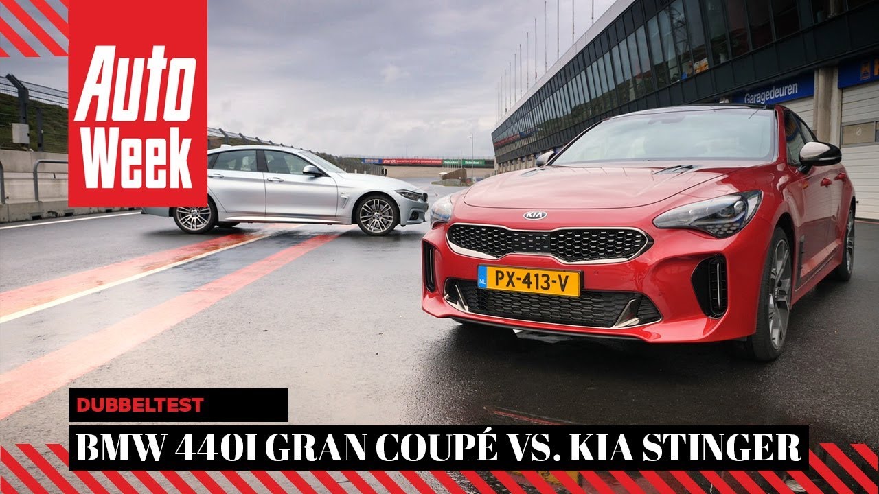 BMW 440i Gran Coupé vs. Kia Stinger - AutoWeek Dubbeltest - English ...