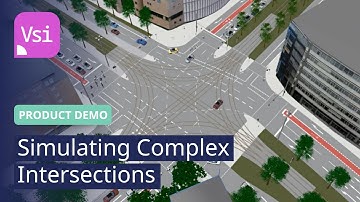 Simulation of a Complex Urban Intersection | PTV Vissim | Product Demo