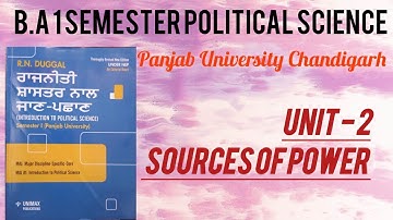 B.A 1 SEMESTER | NEP POLITICAL SCIENCE SYLLABUS |  PANJAB UNIVERSITY CHANDIGARH 