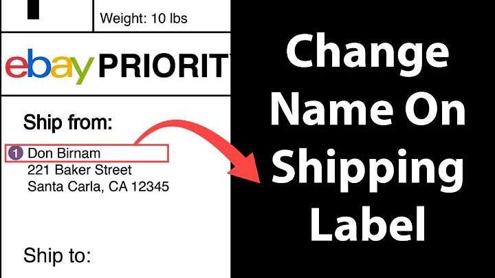 EBAY | How To Change The Name Displayed On Shipping Label
