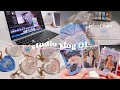 studio vlog 01 ☁️ running my shop, editing videos, & packing orders