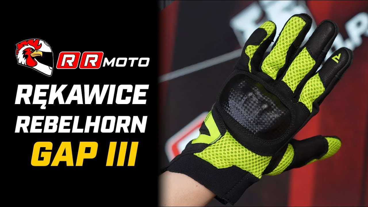 Rękawice miejskie damskie REBELHORN GAP III LADY BLACK czarny