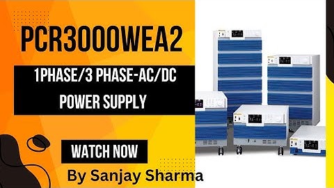 Kikusui AC Power Supply PCR3000WEA2 3KVA Single phase and 3 phase output.